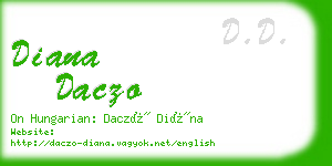 diana daczo business card